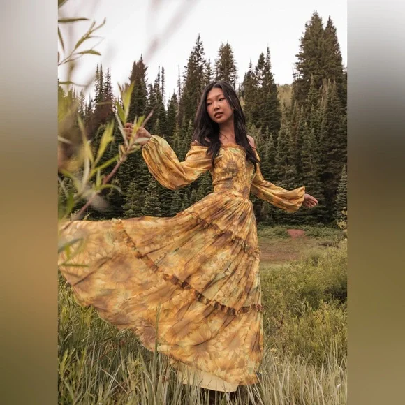 JessaKae Sunflower Yellow Maxi Dress - Picture 2 of 3